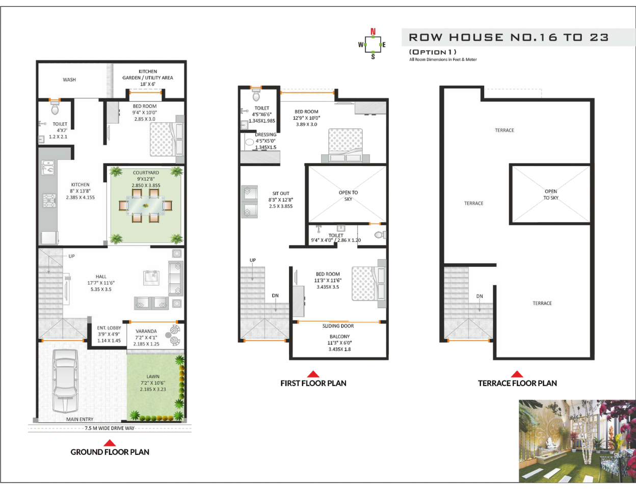 Anand forest 3bhk floor plan